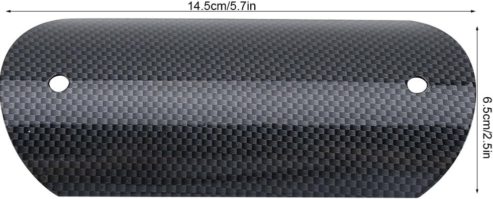Motorrad Auspuffrohrschutz, robust langlebig einfach installieren stylisches Design Hitzeschild Edel