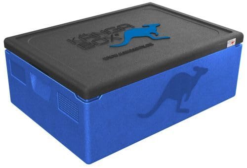 KÄNGABOX® Thermobox Expert GN 1/1 - Die Thermobox für Profis. 21-46 Liter EPP Isolierbox Blau 46 Lit