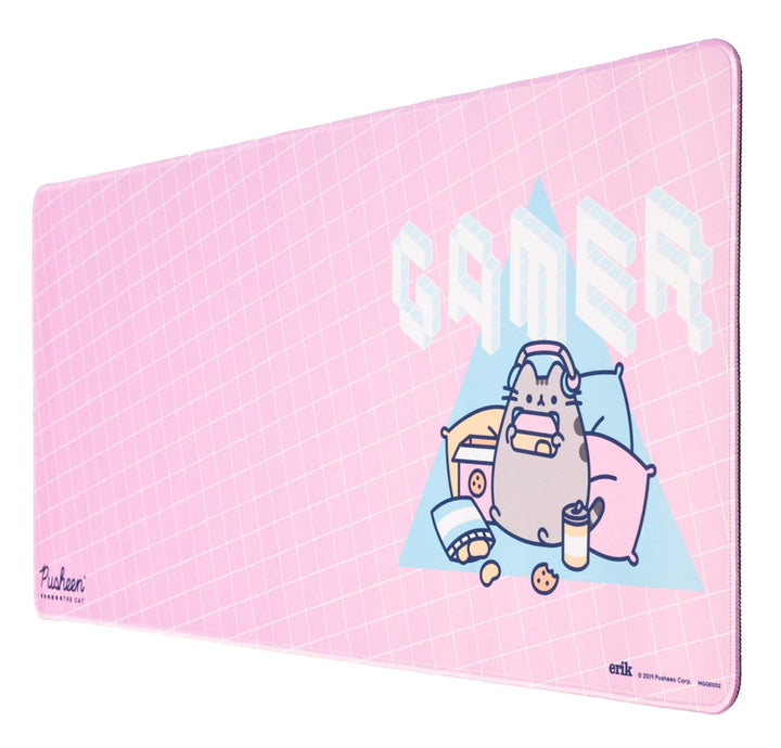 Grupo Erik Gaming Mauspad XXL Pusheen Mauspad Pink Gross - Gaming Mousepad XXL rutschfest und Wasser