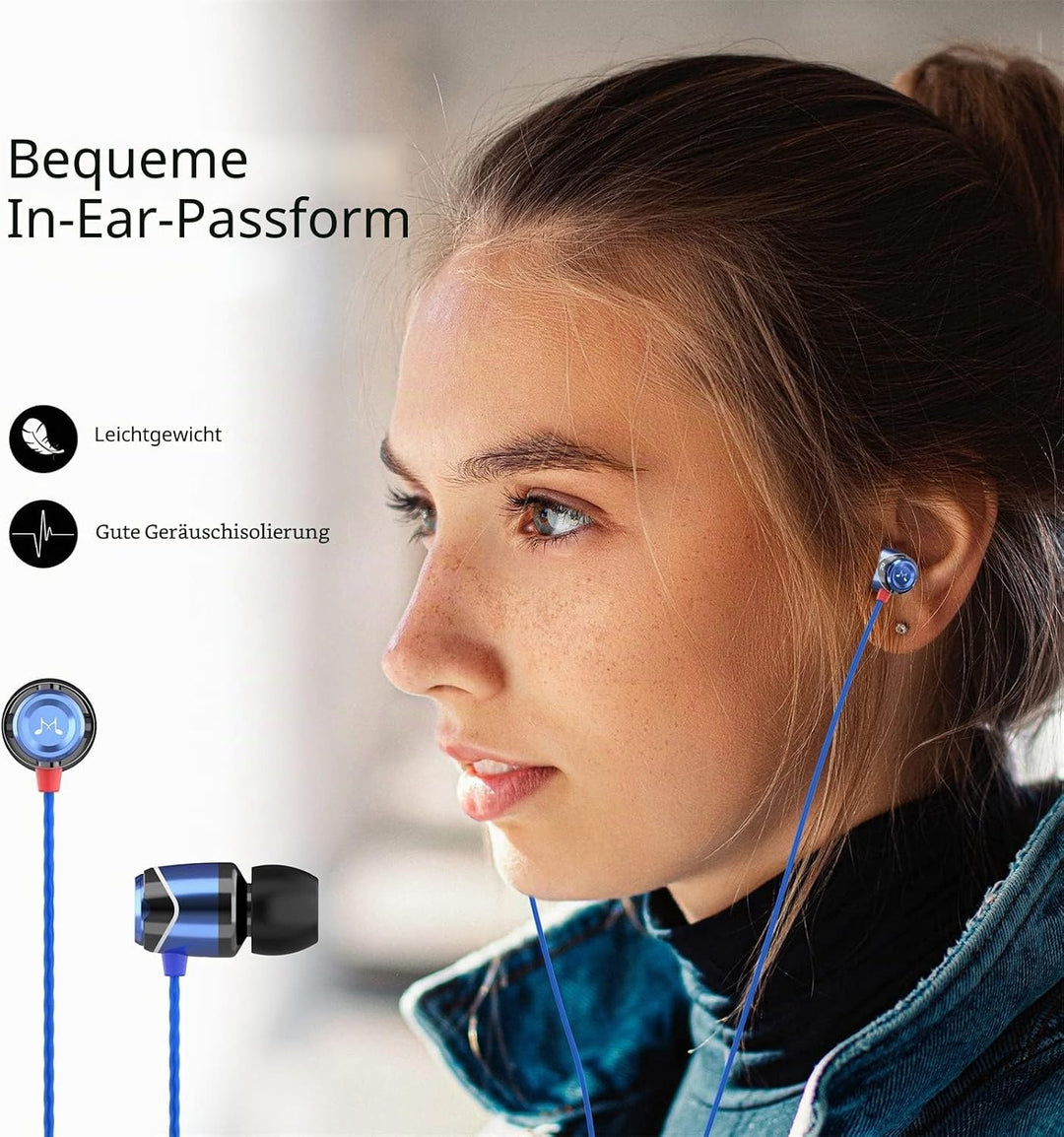 SoundMAGIC E10 High Fidelity Kopfhörer Smartphone Earbuds In Ear Kopfhörer Hochwertige Ohrhörer mit