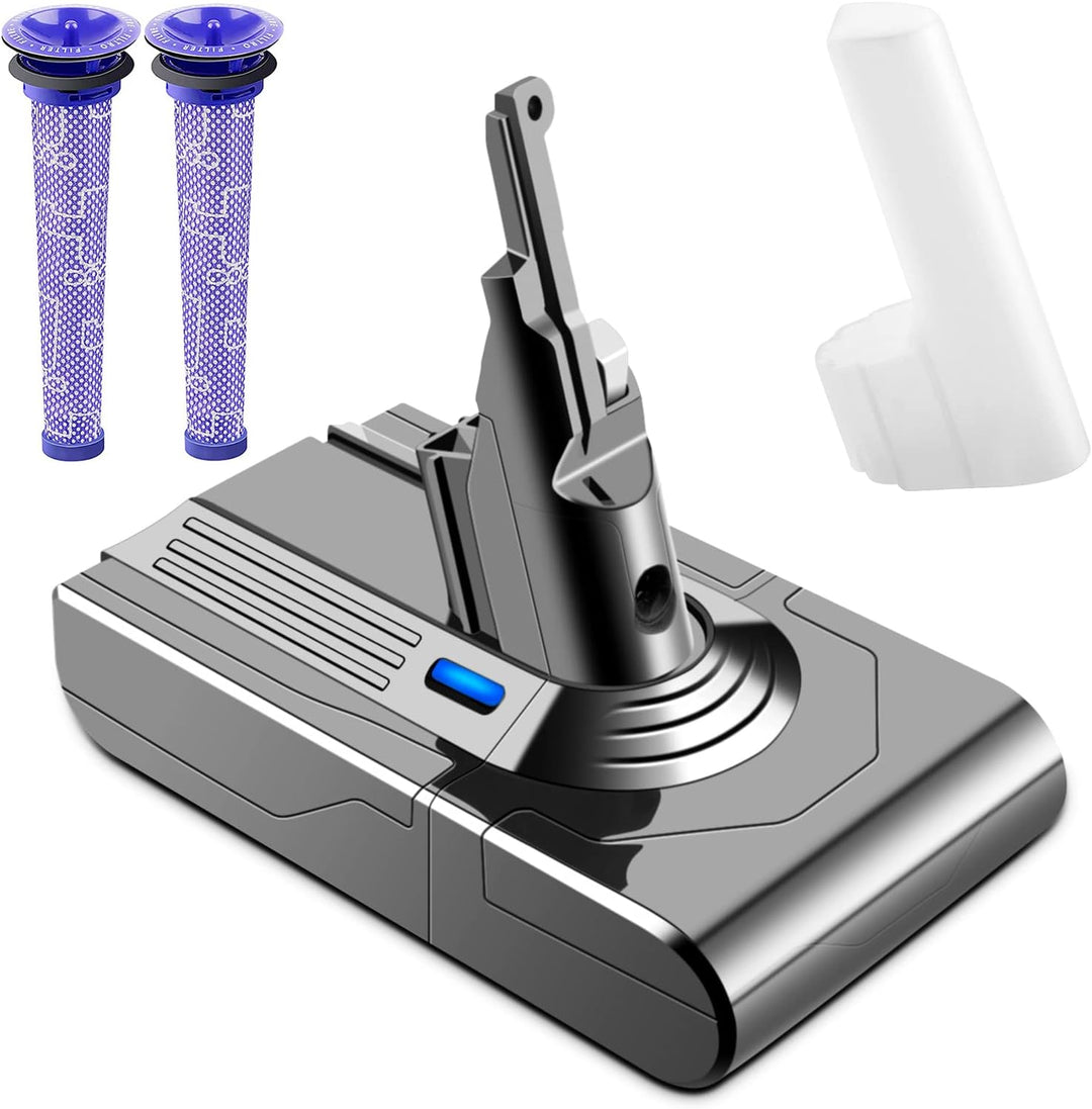 EICHXO 21.6V 4500mAh Ersatzakku Kompatibel mit Dyson V8 Akku Li-Ionen Batterie für V8 Absolute Anima