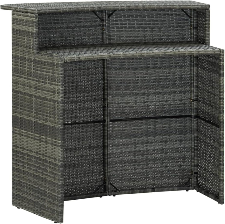 Susany Gartenbar Set 4-TLG. mit Kissen Theke Bar Tresen Gartentheke Bartisch Stehtisch Barhocker Bar
