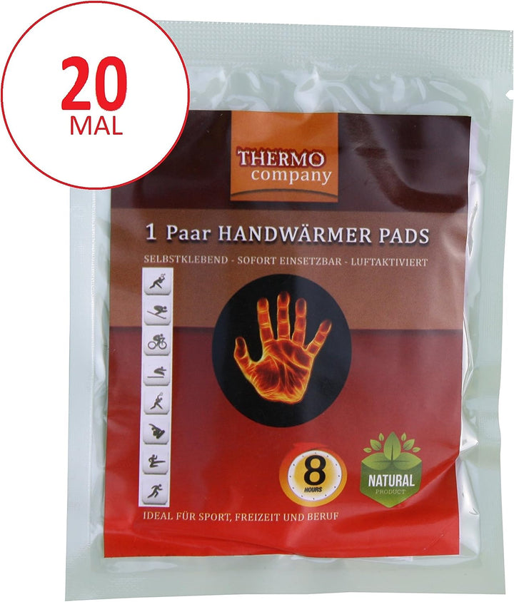 Handwärmer Pads | Wärmepads Hände | Hand-Wärmekissen | Taschenwärmer extra warm | Bis zu 8 Stunden W