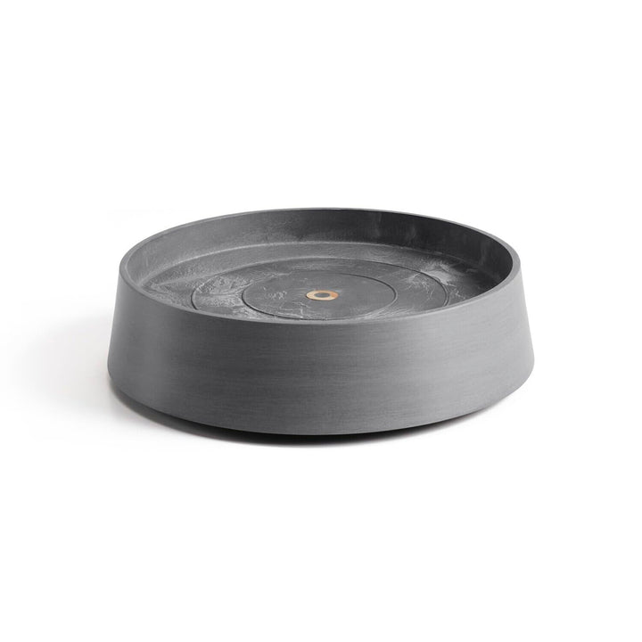 Ecopots Untersetzer rollbar für Blumentopf Oslo 35 grau rund - Durchmesser innen 28 cm/aussen 32 cm