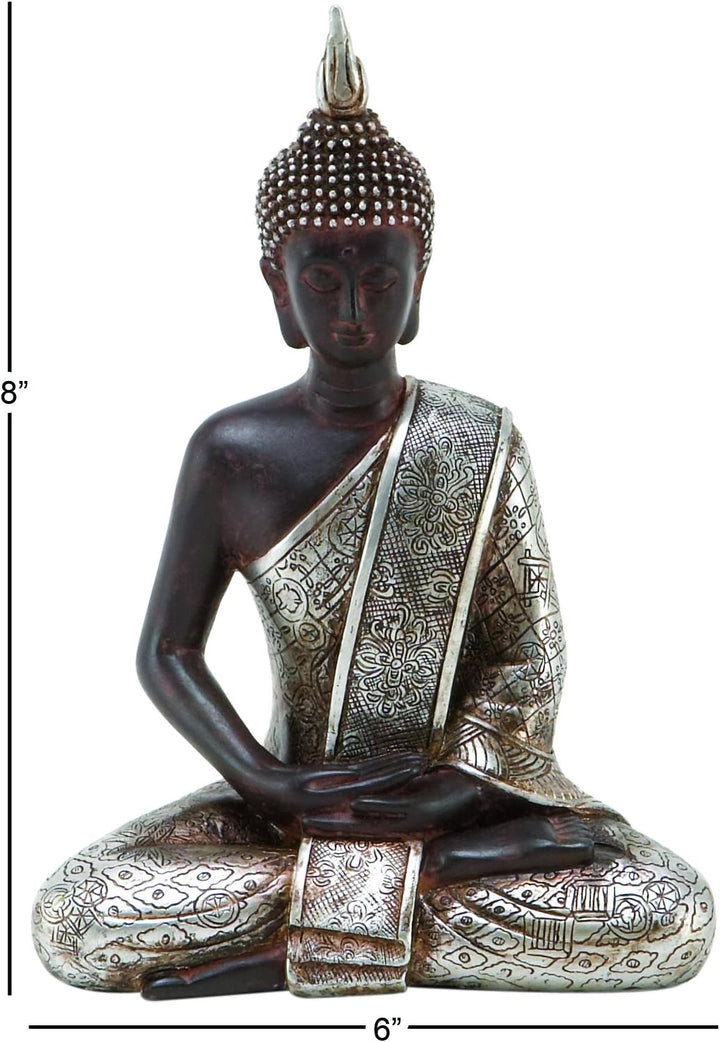 Deco 79 Polystein Skulptur, Kunststein, schwarz, SMALL Size SMALL SIZE Schwarz, SMALL SIZE Schwarz