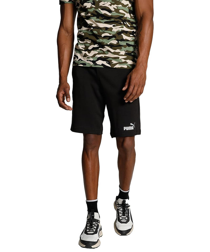 PUMA Herren Strick-Shorts ESS+ 2 Col Shorts 10" S Puma Schwarz-puma Weiss, S Puma Schwarz-puma Weiss