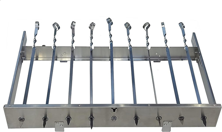 Neu walexo Spiessdreher (universell), incl. 9 Edelstahlspiesse mit verschiedenen Motoren (mit E-Moto