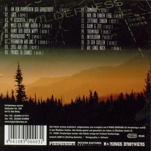 Peripherique Album, Audio-CD
