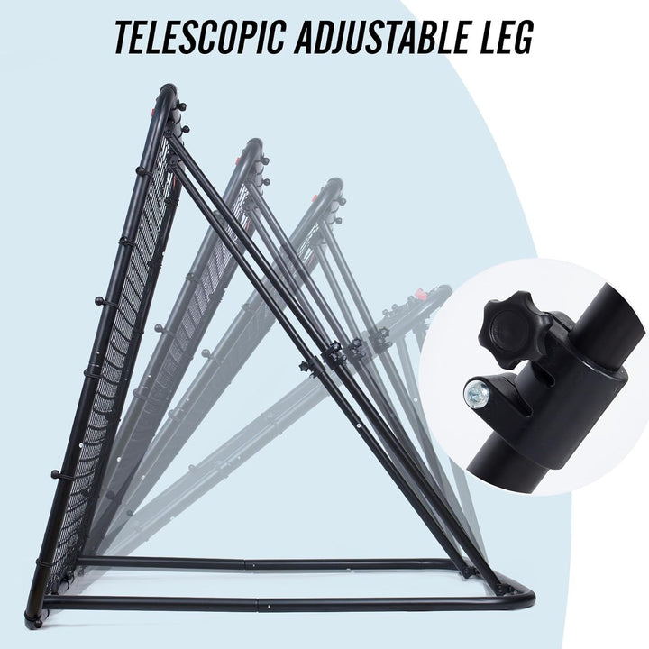 Leogreen Rebounder für Fussball, Fussball Rebounder Jugendlich, Teleskopische Stufenlose Einstellung
