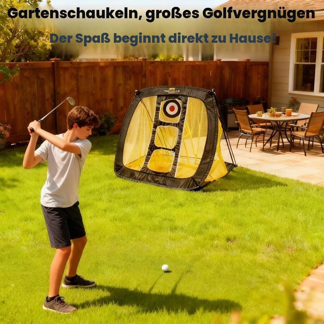 PodiuMax Golf Netz, 3x2.1M / 60x50x64CM Einfach Aufzubauendes Golfnetz Übungsnetz für Outdoor Indoor