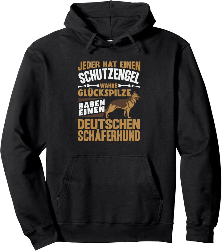 Jeder Hat Schutzengel Glückspilze Deutschen Schäferhund Pullover Hoodie