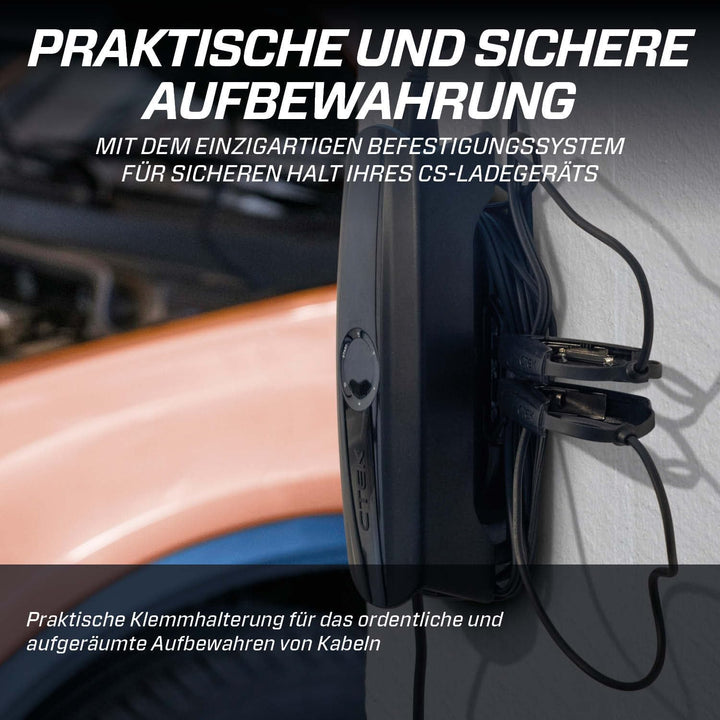 CTEK CS Wall Mount, praktische &amp; sichere Aufbewahrung für CS Batterieladegeräte, Klemmhalterung für
