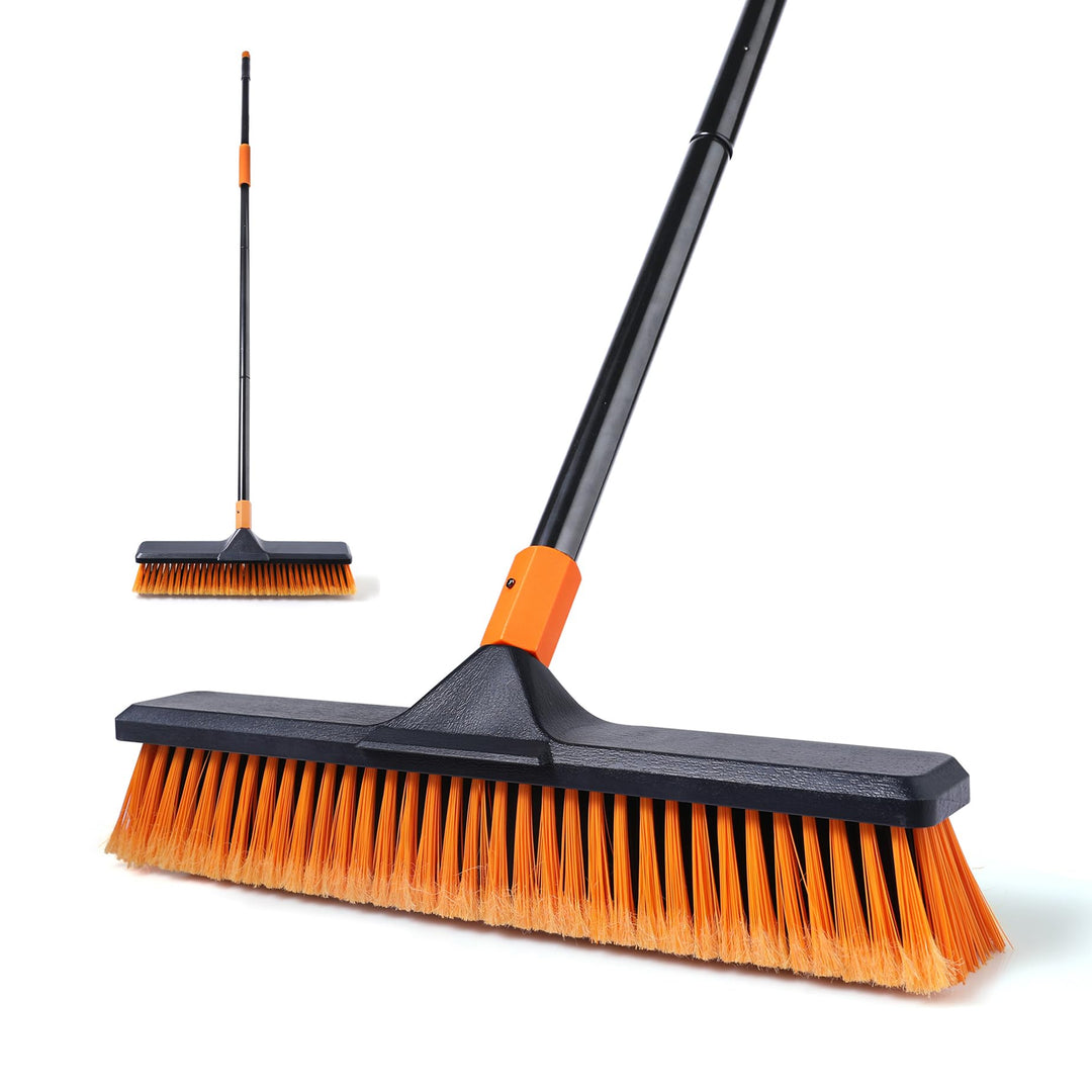 Besen mit Stiel,Strassenbesen/Bodenbürste 2-1 CLEANHOME 166cm, geeignet für Schulen, Fabriken, Gärte