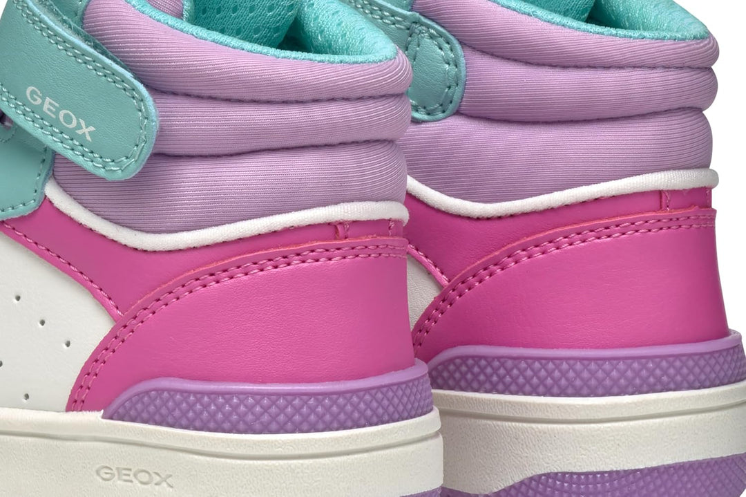 Geox Mädchen J Washiba Girl A Sneaker 24 EU Mehrfarbig, 24 EU Mehrfarbig