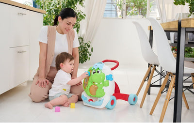 Chicco Dino Lauflerner First Steps, süsser Dinosaurier geformt Toddler's First Steps mit elektronisc