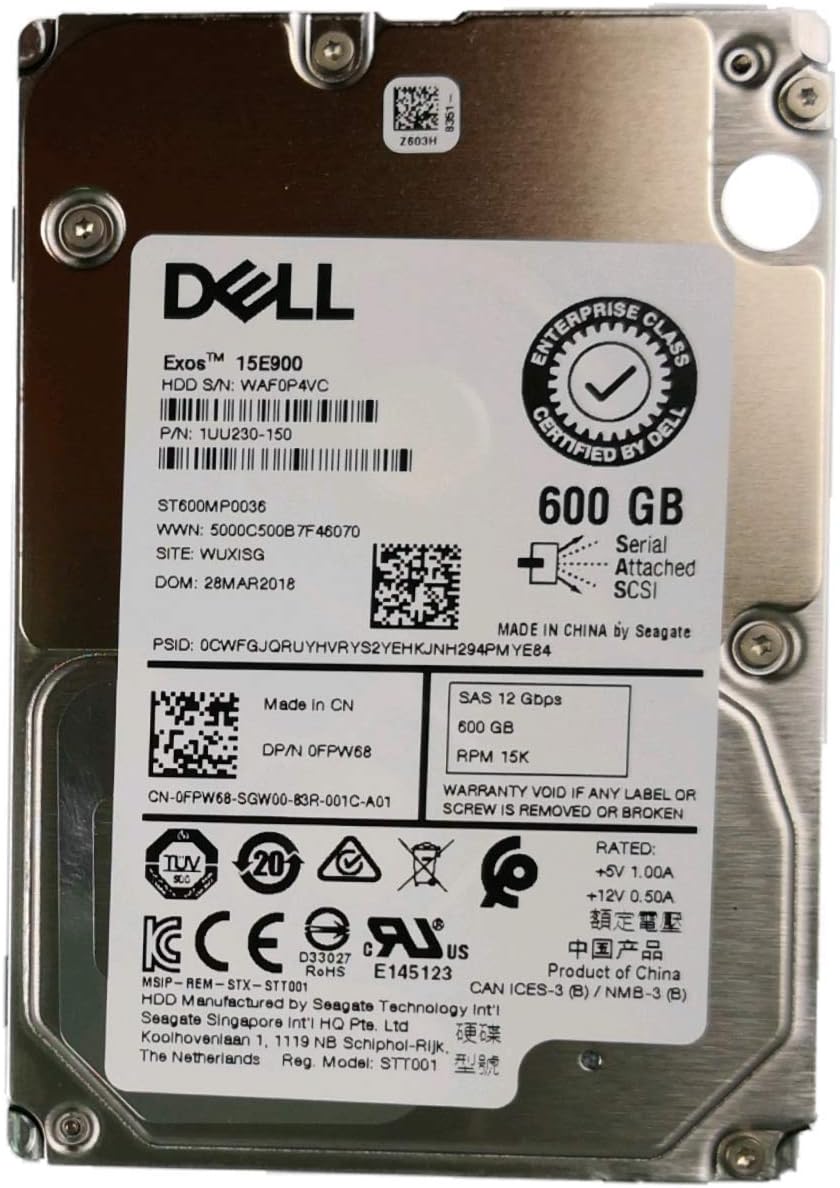 Dell Festplatte 600 GB 15 K SAS