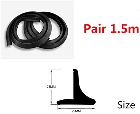 Riloer 2PCS Car Fender Protectors, universelle weiche Gummi -Kotflügel -Flares -Protektoren zum Schu