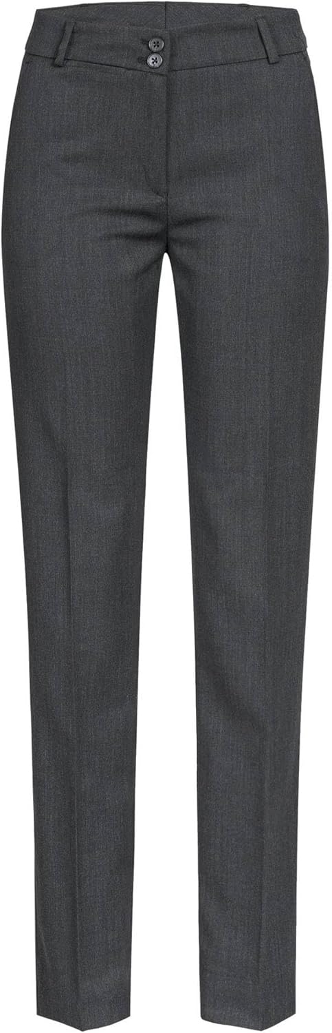 Greiff Corporate Basic Damen Business-Hose Slim-Fit 44 Holzkohle, 44 Holzkohle