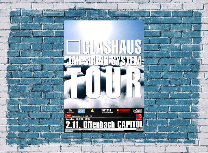 Glashaus - Jah Sound System, Offenbach & Frankfurt 2002 » Konzertplakat/Premium Poster | Live Konzer