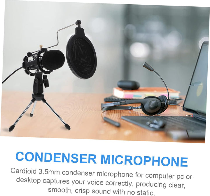 Artibetter USB Kondensator Mikrofon 3,5-mm Klinke Fürpc Laptop Streaming Podcast Gaming Desktop Mikr