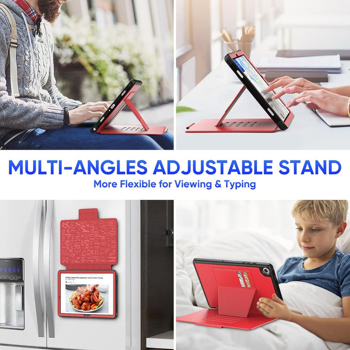 SEYMAC stock Hülle für Samsung Galaxy Tab A9 Plus/ A9+ 11 Zoll, Stossfeste Hülle mit [Mehreren Winke