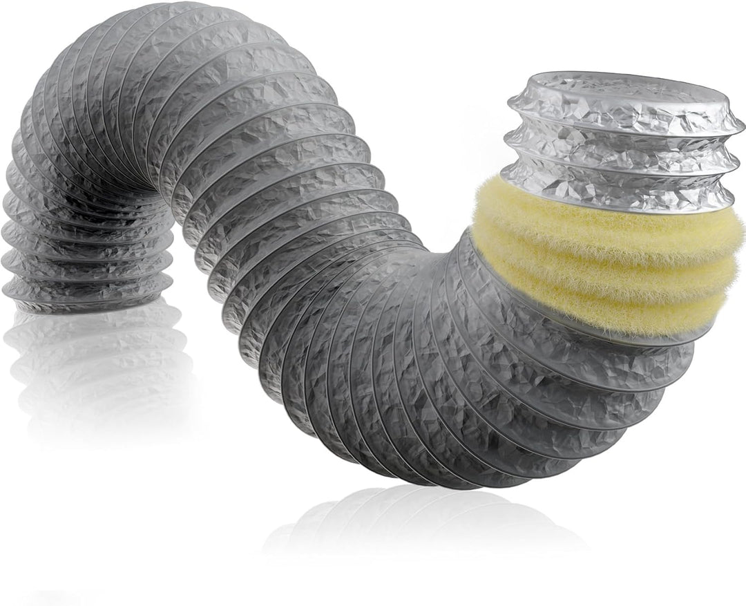 Hon&Guan ø75mm Lüftungsschlauch Schallgedämmter Wärmeisolierung Alu Flexrohr Lüftungsschlauch für Kl
