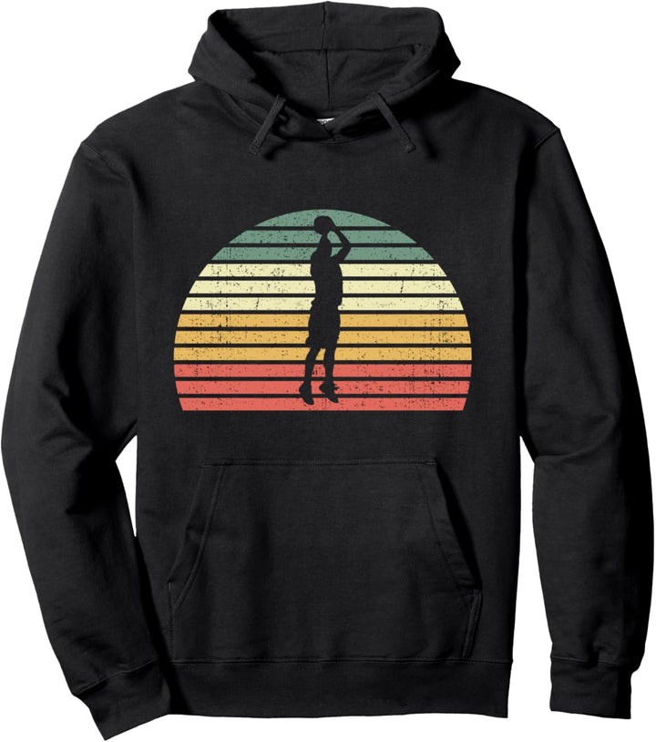 Retro Basketballer Streetball - Vintage Basketball Pullover Hoodie