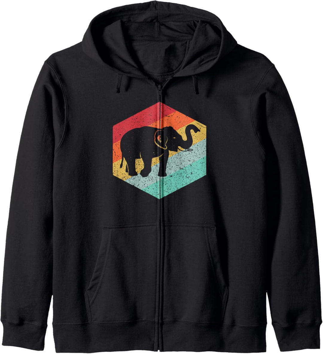 Retro Elephant Vintage Elephant Lover Gift Kapuzenjacke
