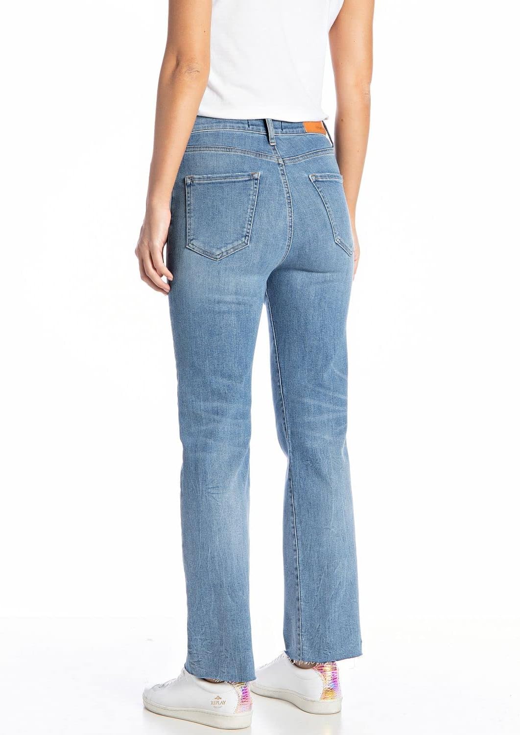 Replay Damen Reyne Jeans 26W / 30L 009 Azul Medio., 26W / 30L 009 Azul Medio.