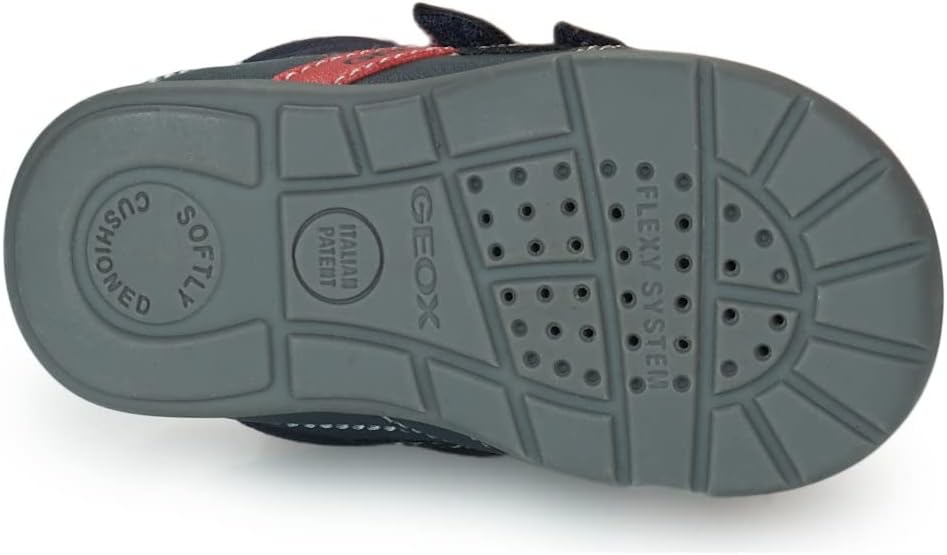 Geox Jungen B Elthan Boy A Erste Schritte 18 EU Navy Red, 18 EU Navy Red