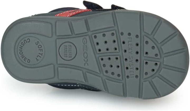 Geox Jungen B Elthan Boy A Erste Schritte 18 EU Navy Red, 18 EU Navy Red