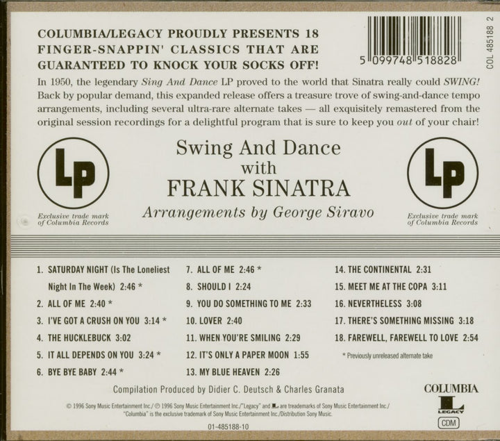 Sing and Dance, Audio-CD