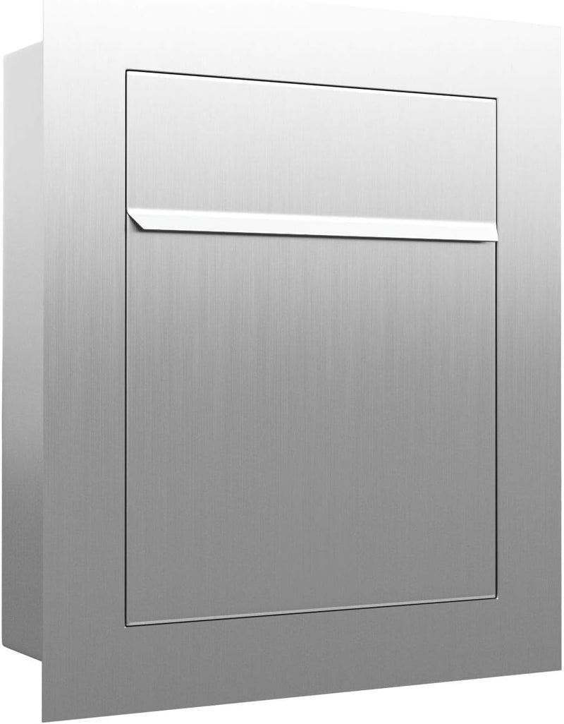 Unterputz-Briefkasten, Design Einbaubriefkasten Bari Edelstahl - Bravios