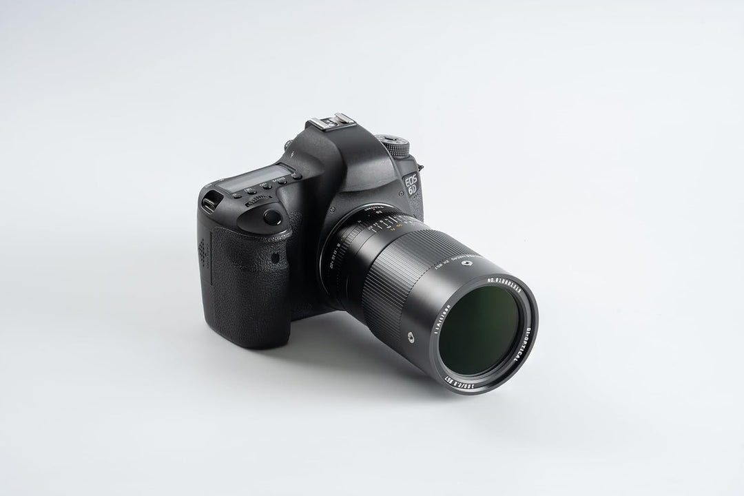 TTArtisan 100 mm F2.8 Makro 2X Metallgehäuse Objektiv mit Kaltschuh-Halterung, kompatibel mit Canon