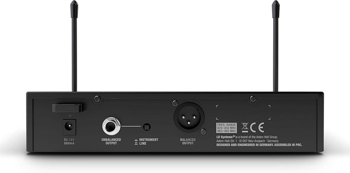 LD Systems U308 BPL - Funksystem mit Bodypack und Lavalier Mikrofon - 823-832 MHz + 863-865 MHz 863