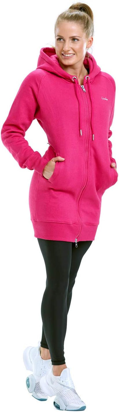 WINSHAPE Damen Kapuzenpullover XS Deep-pink, XS Deep-pink