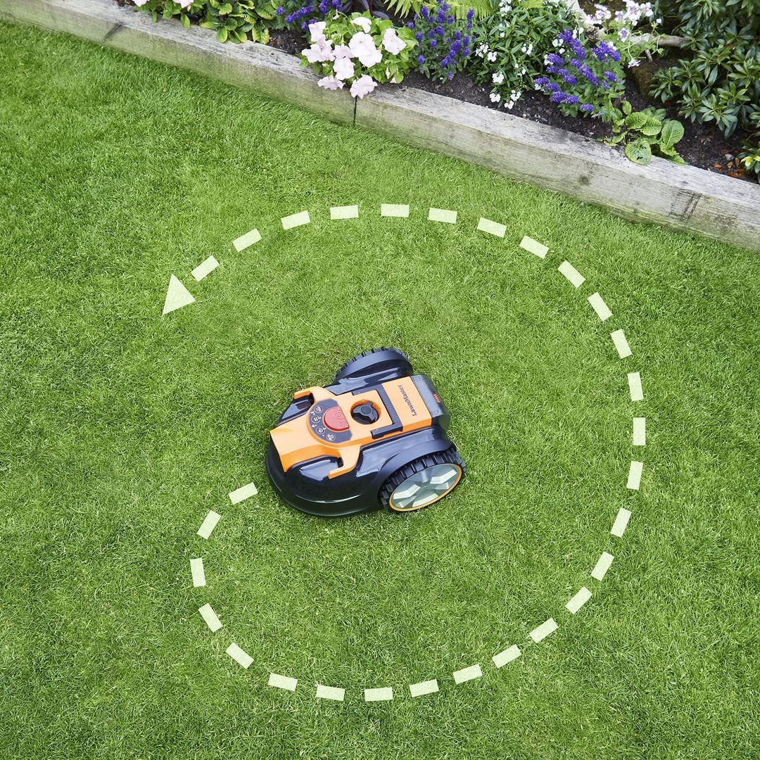 OcuMow® Mähroboter kabellos 80 ㎡ Rasenmäher Roboter mit 2Ah Akku Kompaktmodell Einsteiger-Modell ohn
