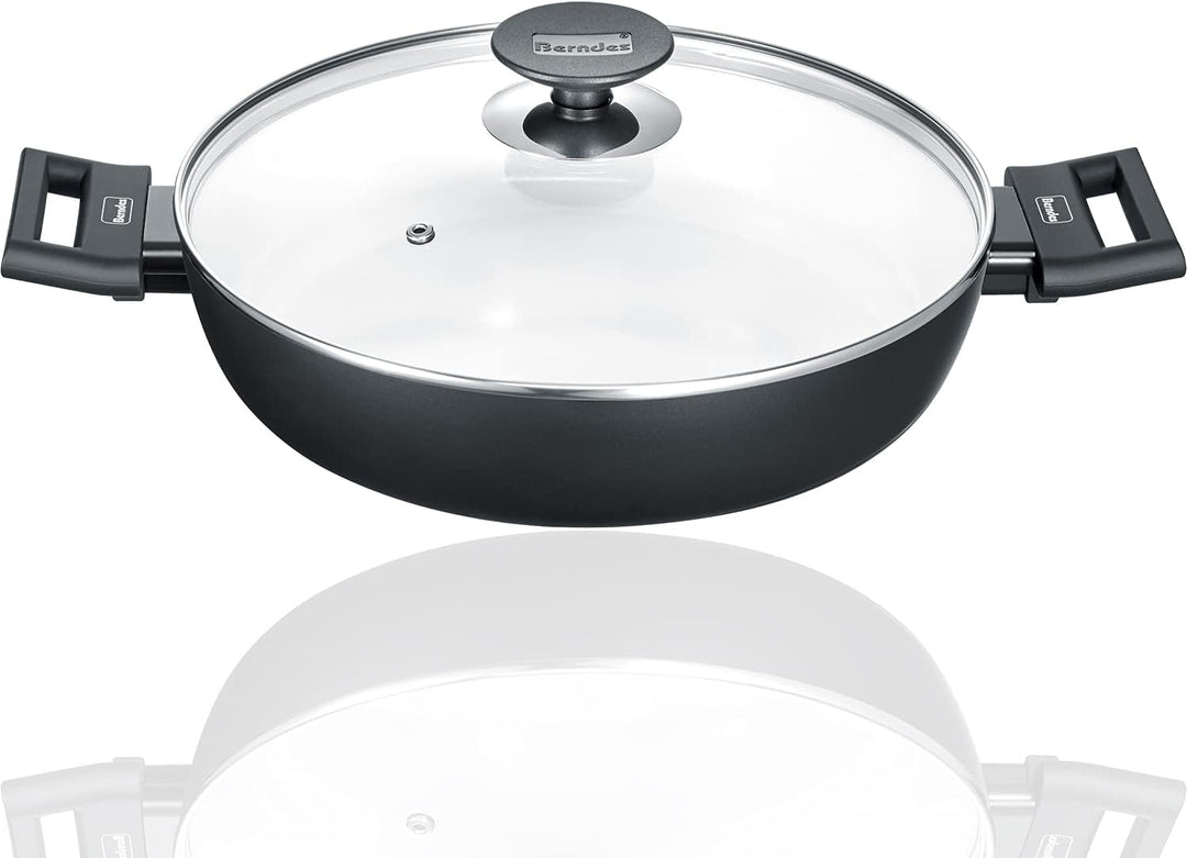 Berndes 013365 Servierpfanne Starter Alu Induction b.nature, kratzfeste Beschichtung aus Quarz, mit