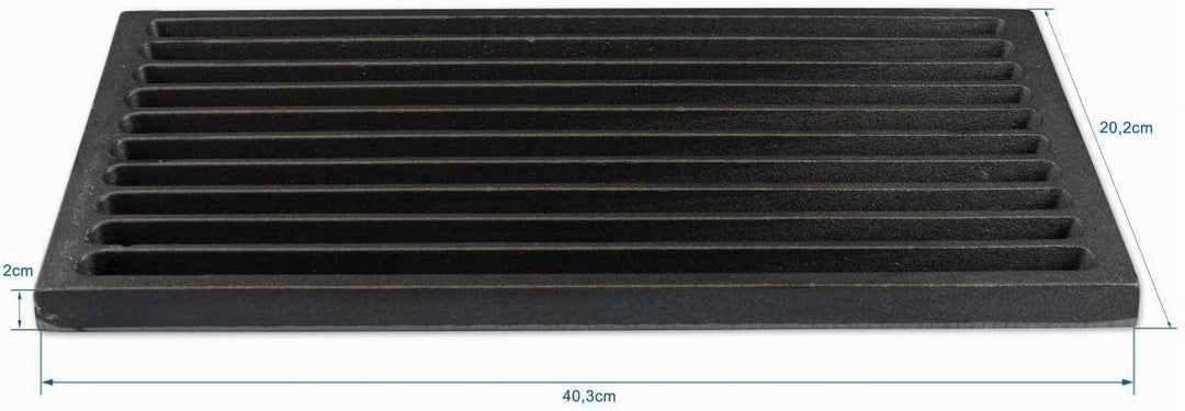 Grillrostprofi Ascherost - Feuerrost - Kohlerost - Kaminrost in Premium-Qualität, Gusseisen, 20 x 40