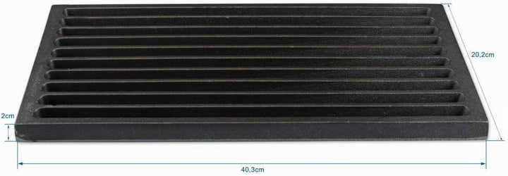 Grillrostprofi Ascherost - Feuerrost - Kohlerost - Kaminrost in Premium-Qualität, Gusseisen, 20 x 40
