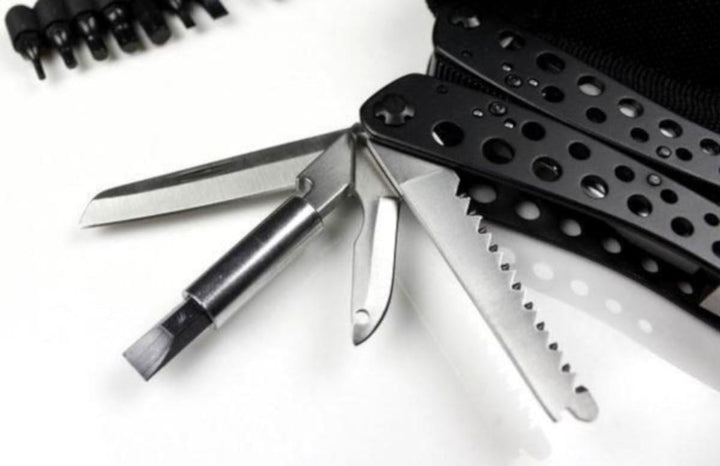 Ganzo G204 Multitool, Edelstahl, rostfrei, über 20 Funktionen, inkl. Tasche