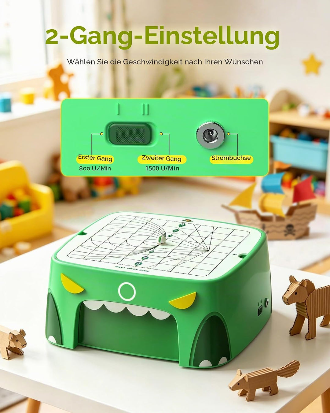 Sicherer Elektrischer Kartonschneider für Kinder, DIY Upcycling von Pappe für praktisches Lernen und