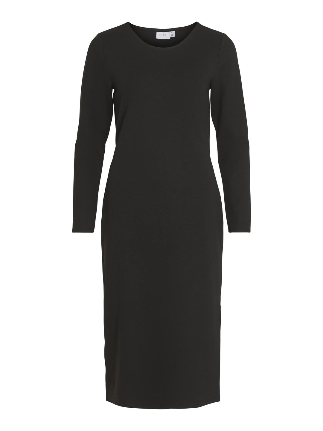 Vila Damen Viarmerone L/S Long Dress-Noos Maxikleid M Schwarz, M Schwarz