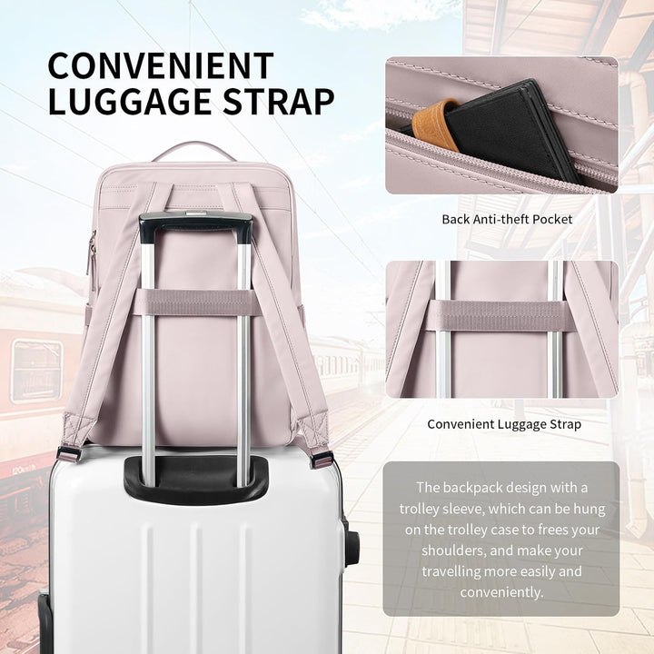Stilvoller Laptop Rucksack für Damen von Fluggesellschaften zugelassen, Perfekt für die Arbeit das C