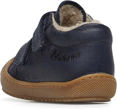 Naturino Racoon VL-Lauflernschuhe mit Wollfutter 18 EU Blau, 18 EU Blau