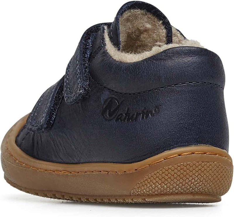 Naturino Racoon VL-Lauflernschuhe mit Wollfutter 18 EU Blau, 18 EU Blau