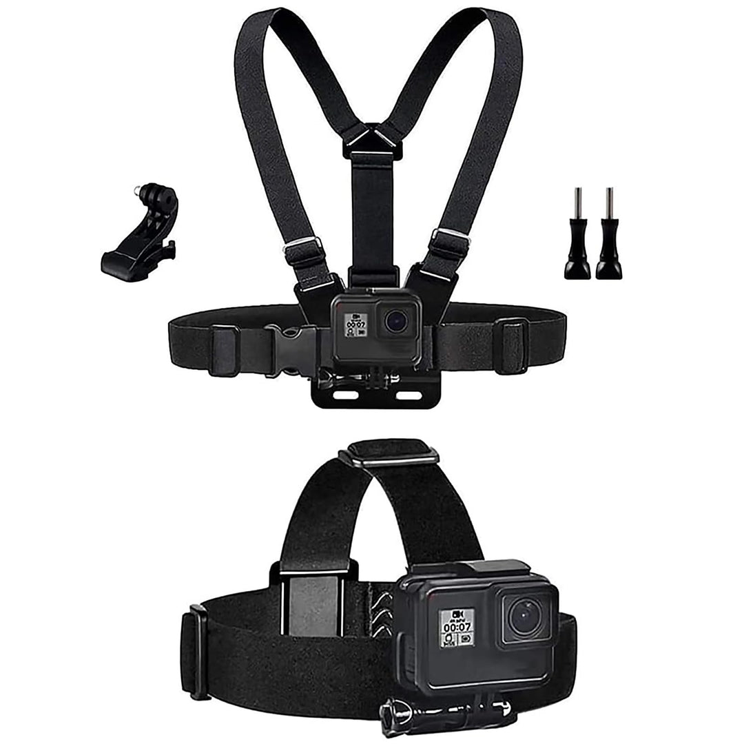 TEKCAM Action Kamera Zubehör Brustgurthalterung Stirnband Halterung Kit Kompatibel mit GoPro Hero 13