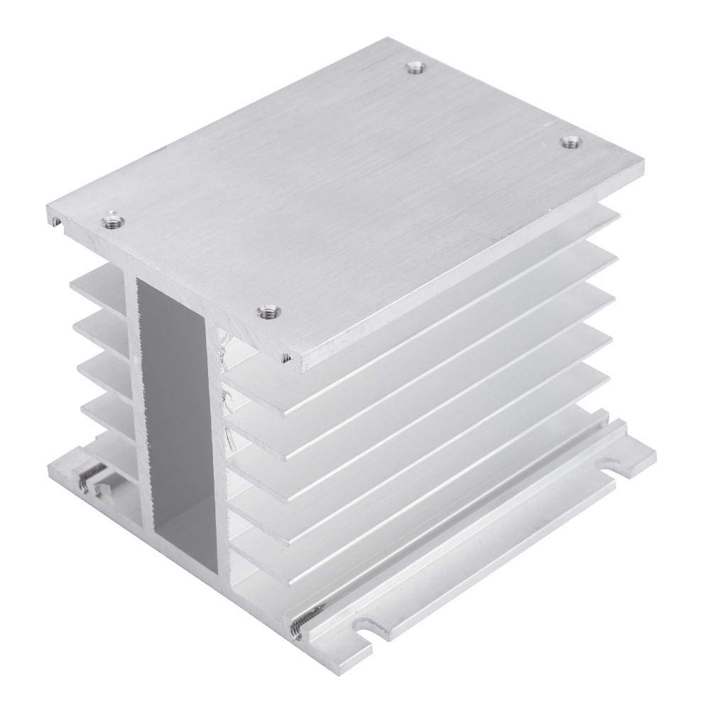 3 Phasen Kühlkörper Aluminium SSR Kühlkörper Dreiphasen Solid State Relais Kühlkörper für DIN-Instal