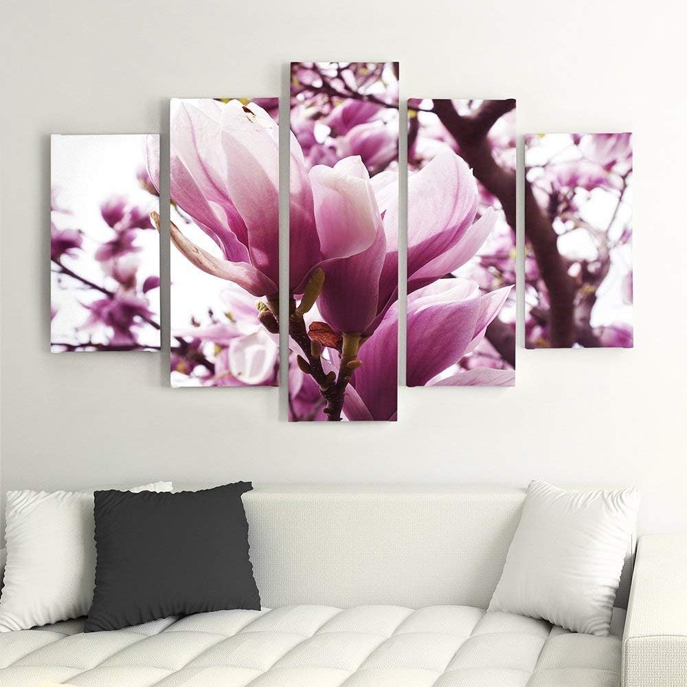 Feeby. Leinwandbild - 5 Teile - Bilder, Wand Bild, Wandbilder, Kunstdruck XXL, 5-Teilig, Typ A, 200x