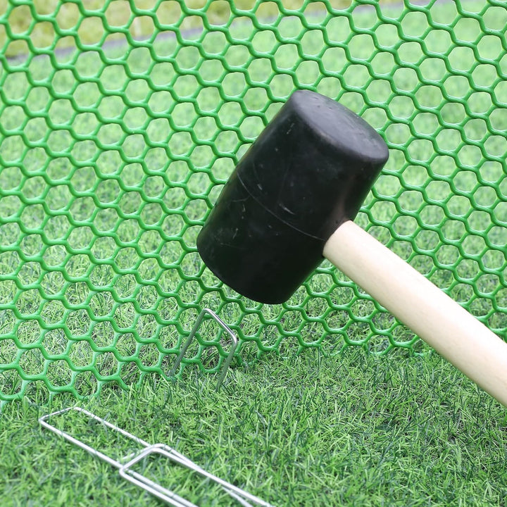 Graxury 200 Stück 15cm Ø 3mm Schwere Gartennägel Stahlpfähle - Verzinkte Stahlklammern zur Sicherung